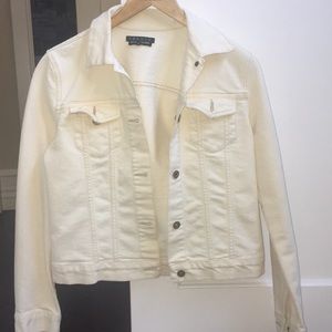 Theory off white jean jacket